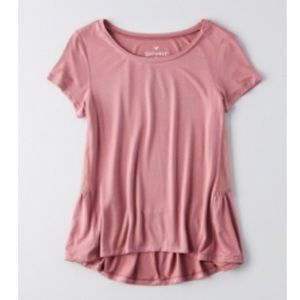 Aeo soft and sexy peplum t-shirt